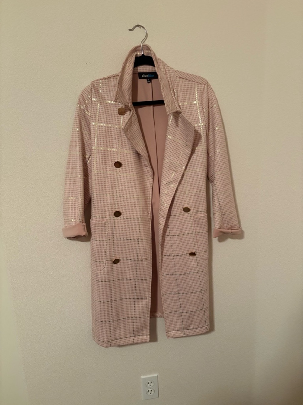 Alice Blue Trench Coat